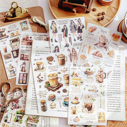 Coffee Time Transfer Sticker 2pcs