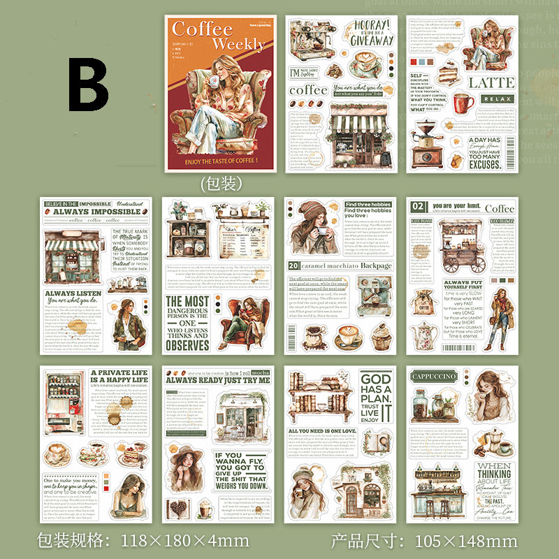 Coffee Weekly Sticker 20pcs