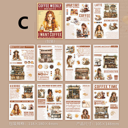 Coffee Weekly Sticker 20pcs
