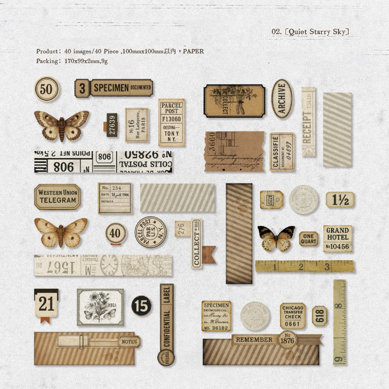 Collage Showroom Sticker 40pcs