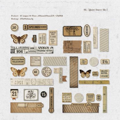 Collage Showroom Sticker 40pcs