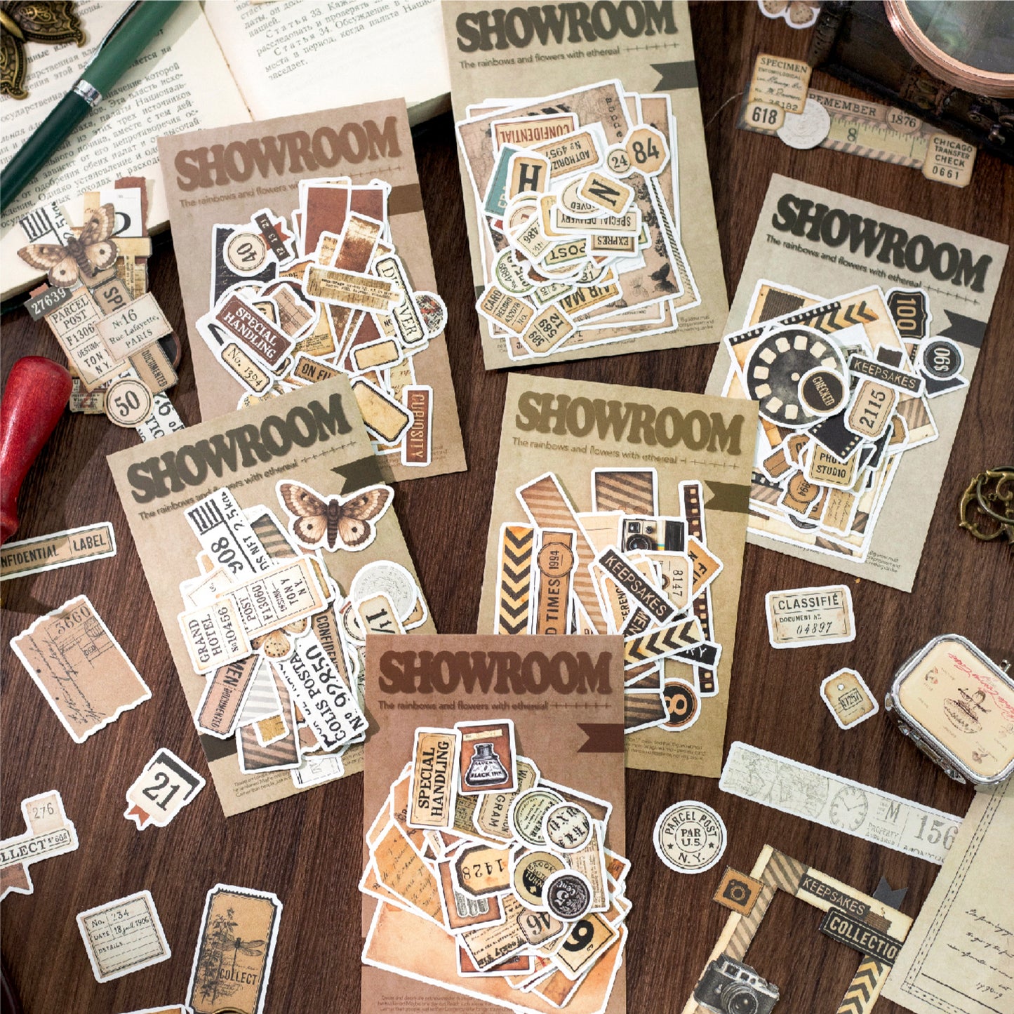 Collage Showroom Sticker 40pcs