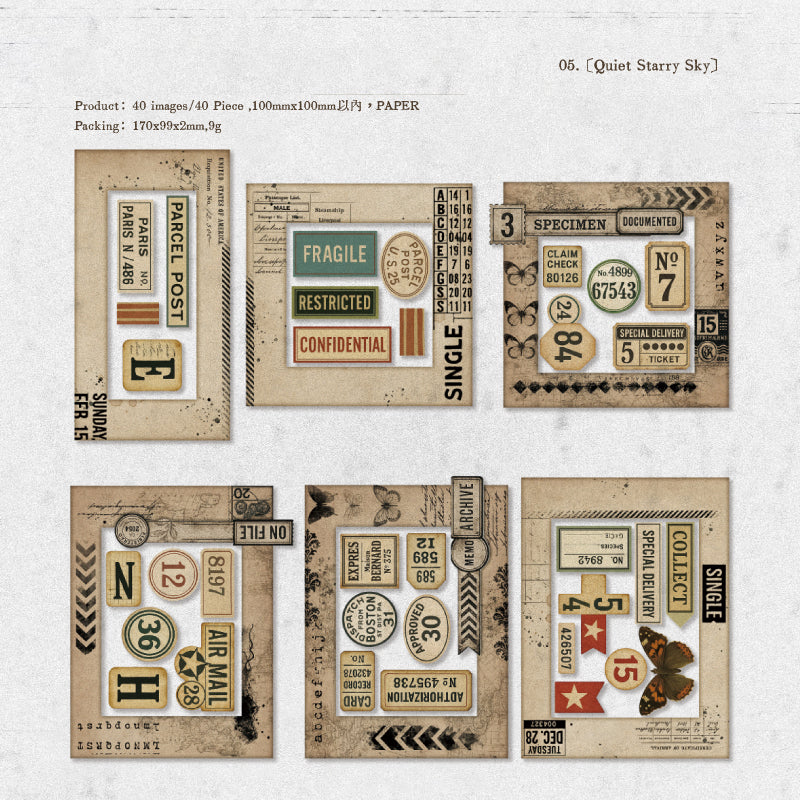 Collage Showroom Sticker 40pcs