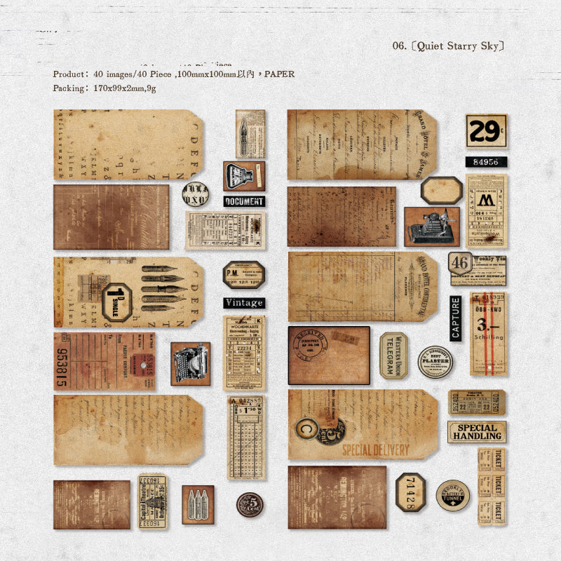 Collage Showroom Sticker 40pcs