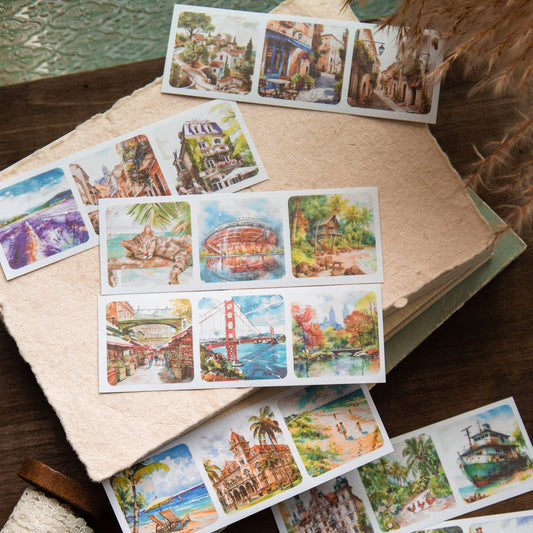 Collect Every Scenery Stickers 30pcs