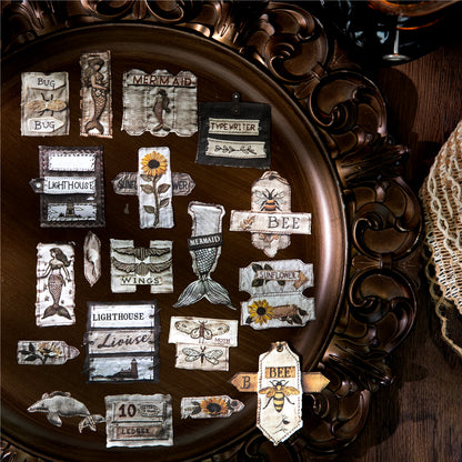 Collection Cloth Tags Stickers 20pcs