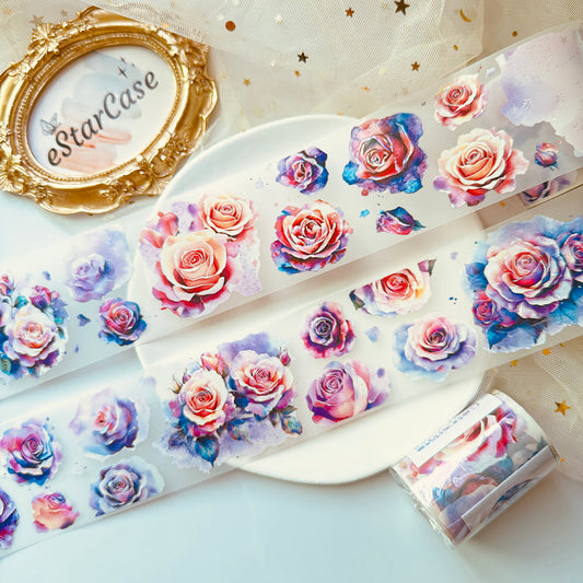 Whole Roll Color Halo Rose Tape