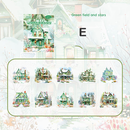 Colorful Dream Garden Stickers 10pcs