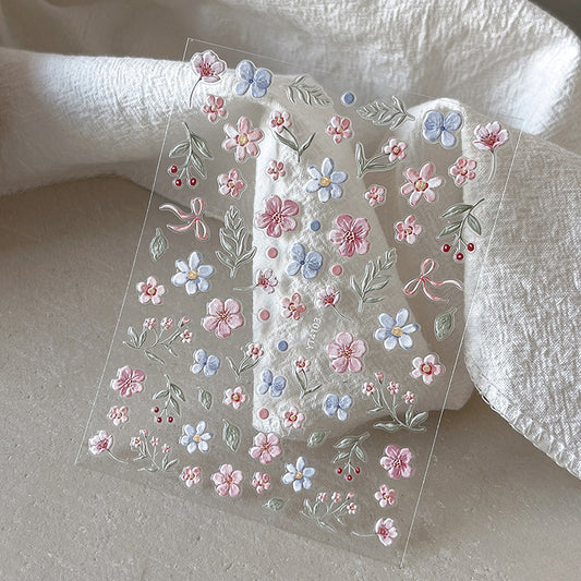 Colorful Flowers Mini Stickers