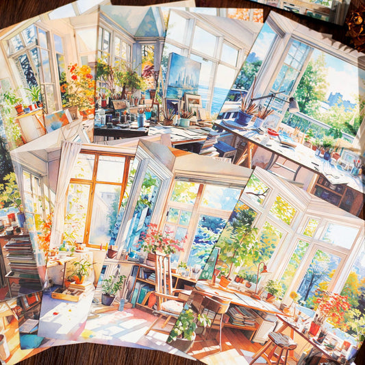 Colorful Scenery Paper 30pcs