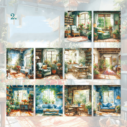 Colorful Scenery Paper 30pcs