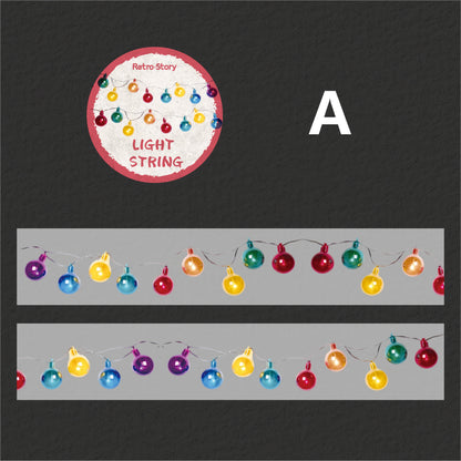 Colorful String Lights Series Tape All Tape
