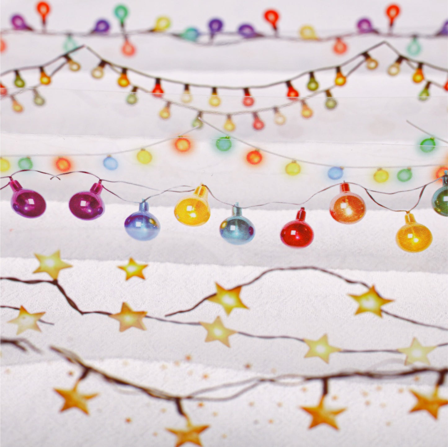 Colorful String Lights Series Tape All Tape