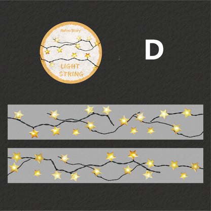 Colorful String Lights Series Tape All Tape