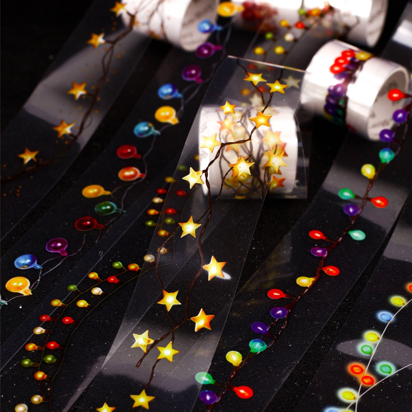 Colorful String Lights Series Tape All Tape