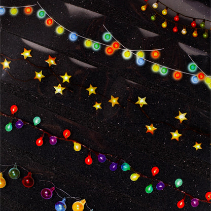 Colorful String Lights Series Tape All Tape