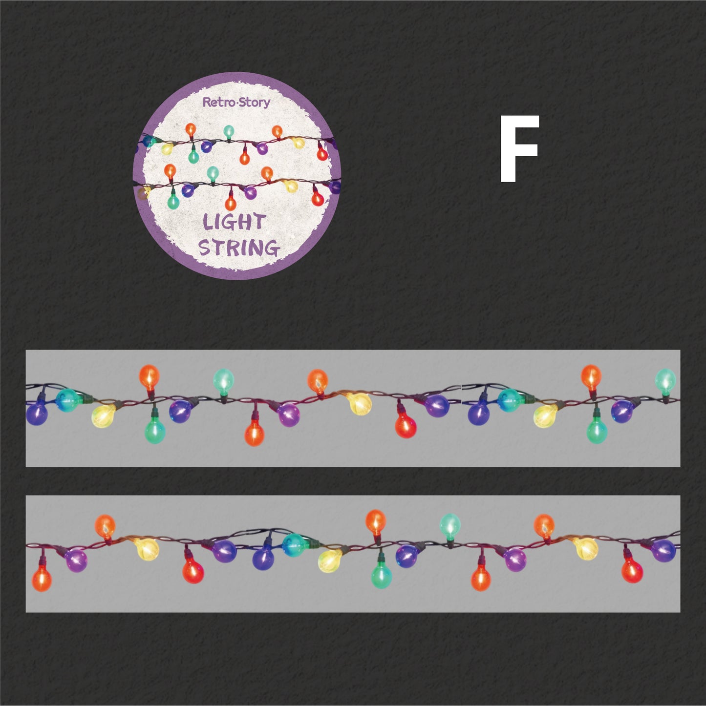 Colorful String Lights Series Tape All Tape