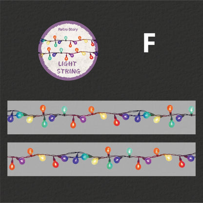 Colorful String Lights Series Tape All Tape