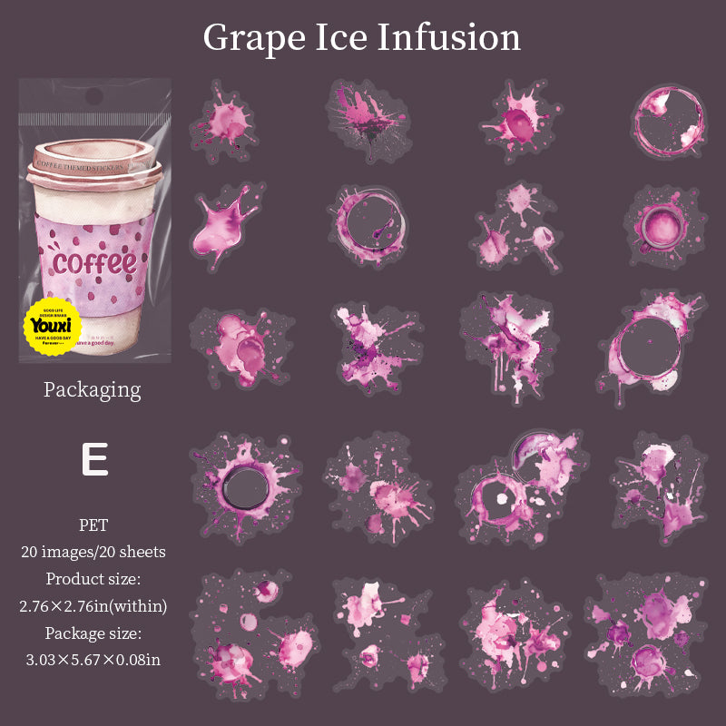 Color of Coffee Sticker 20pcs