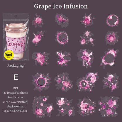 Color of Coffee Sticker 20pcs