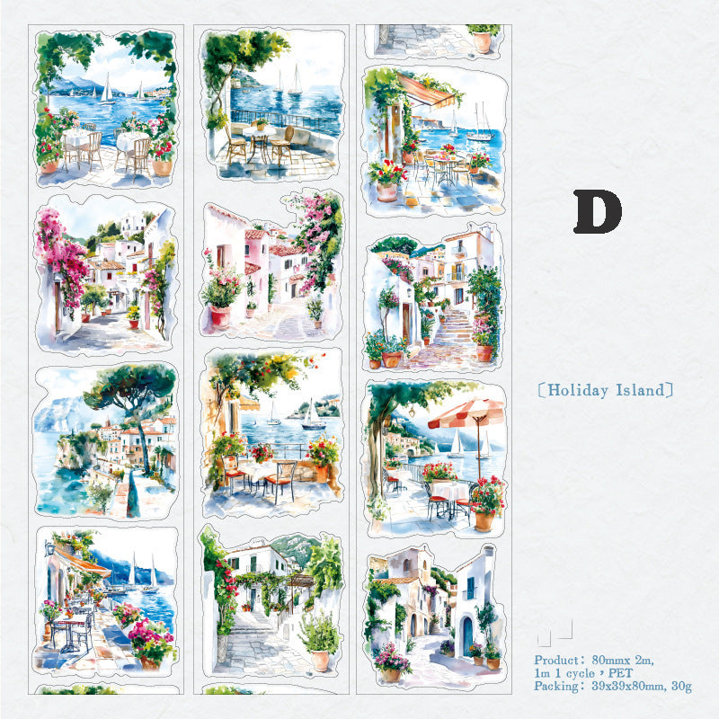 Pre-cut Corner of The World Tape