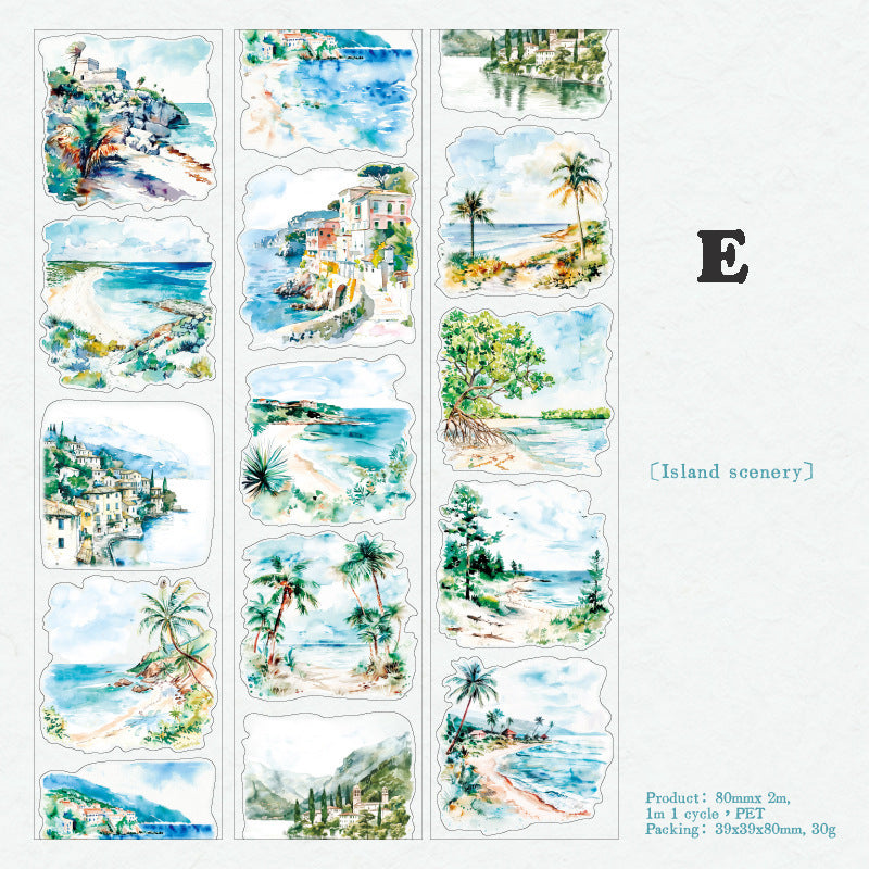 Pre-cut Corner of The World Tape