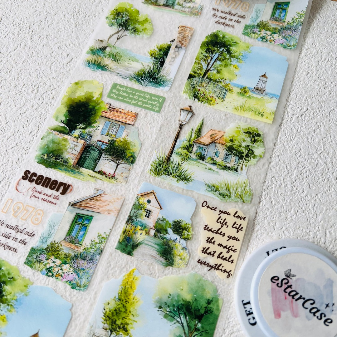6.5cm*2m Country Floral Tales Tape