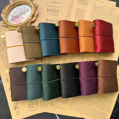 Mini TN Cowhide Leather Journal Notebook