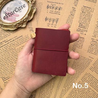 Mini TN Cowhide Leather Journal Notebook