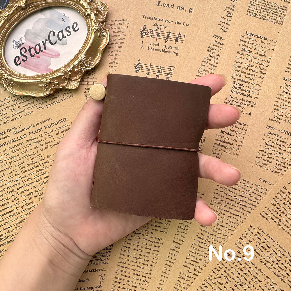 Mini TN Cowhide Leather Journal Notebook