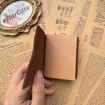 Mini TN Cowhide Leather Journal Notebook