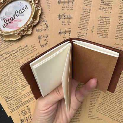 Mini TN Cowhide Leather Journal Notebook