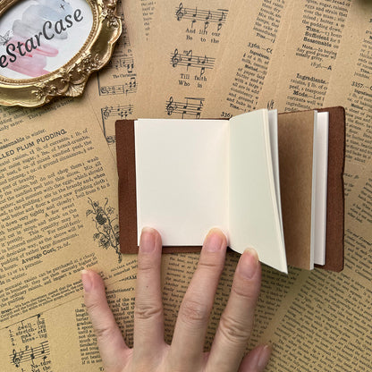 Mini TN Cowhide Leather Journal Notebook