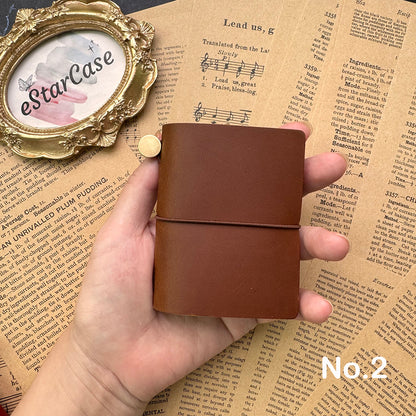 Mini TN Cowhide Leather Journal Notebook