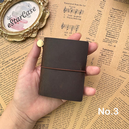 Mini TN Cowhide Leather Journal Notebook