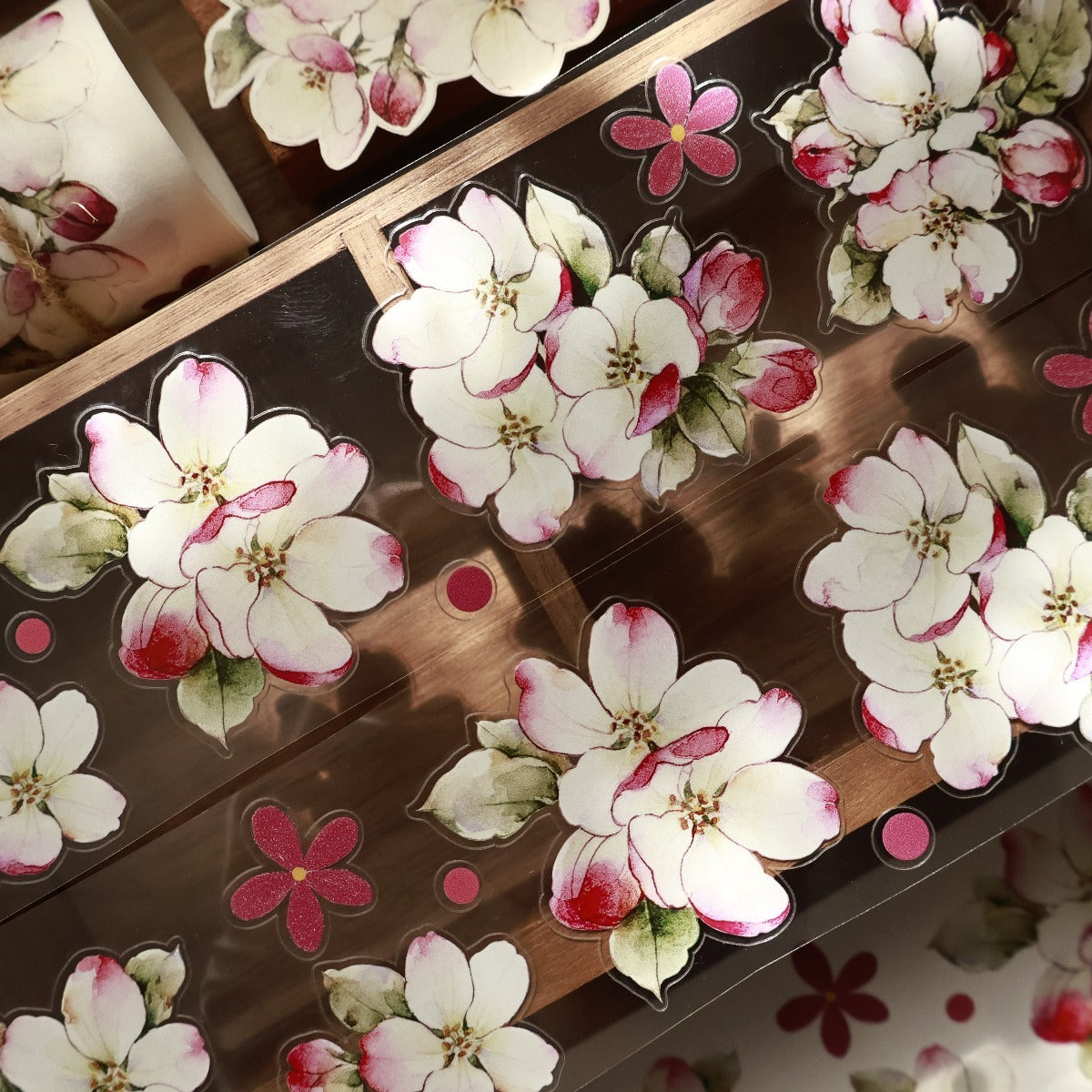5.5cm*120cm Crabapple Blossoms Flower Tape