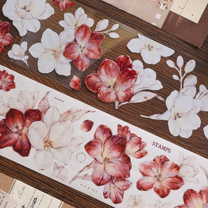 5cm*100cm Crimson Flower Tape