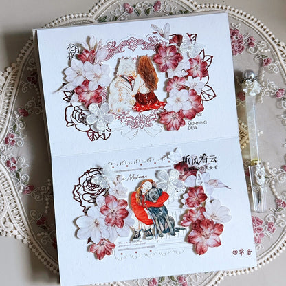 5cm*100cm Crimson Flower Tape