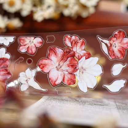 5cm*100cm Crimson Flower Tape