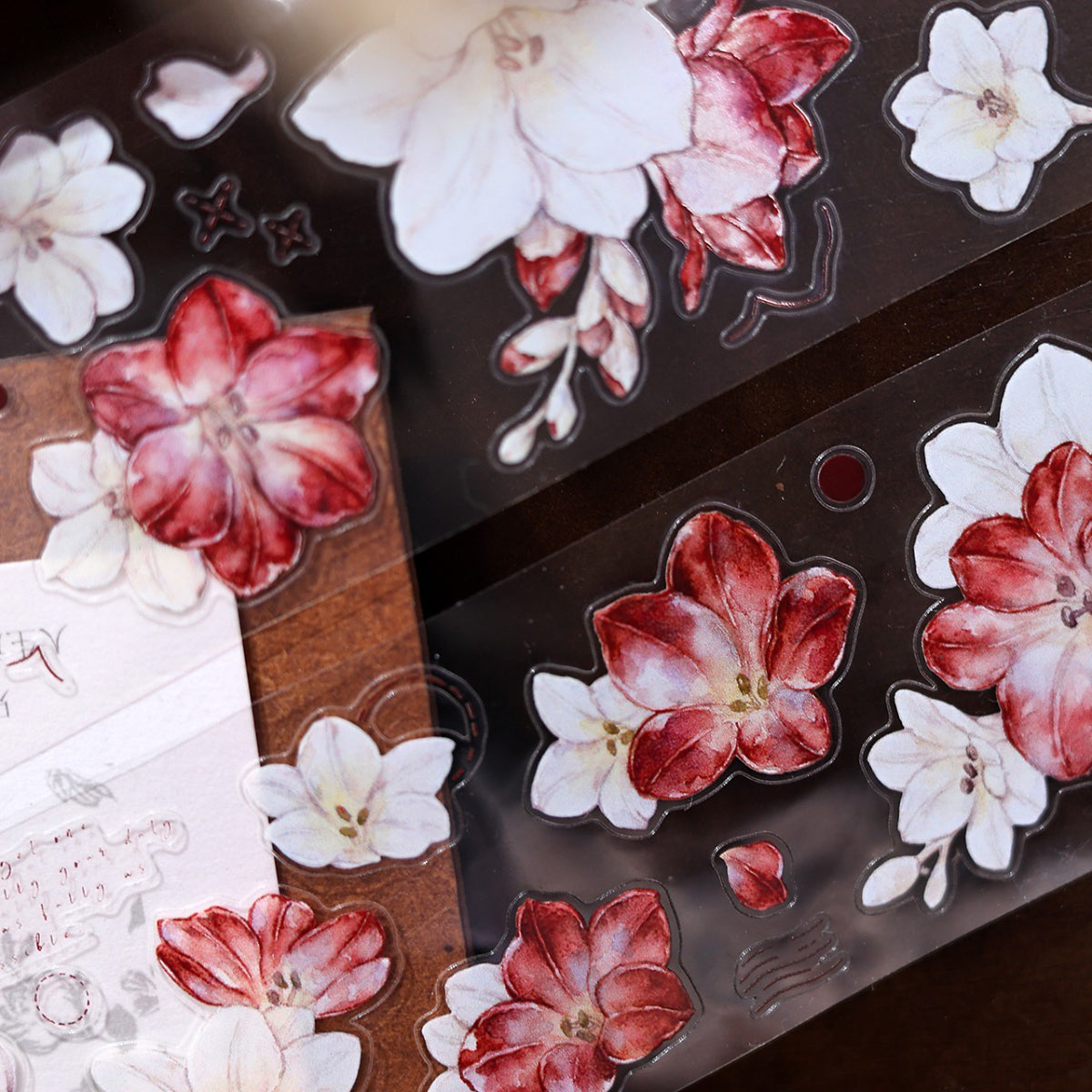 5cm*100cm Crimson Flower Tape