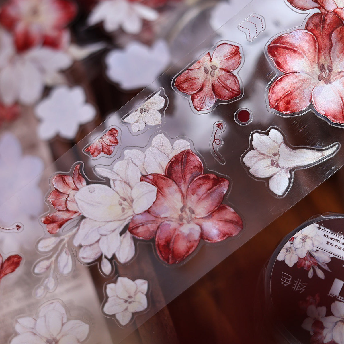 5cm*100cm Crimson Flower Tape