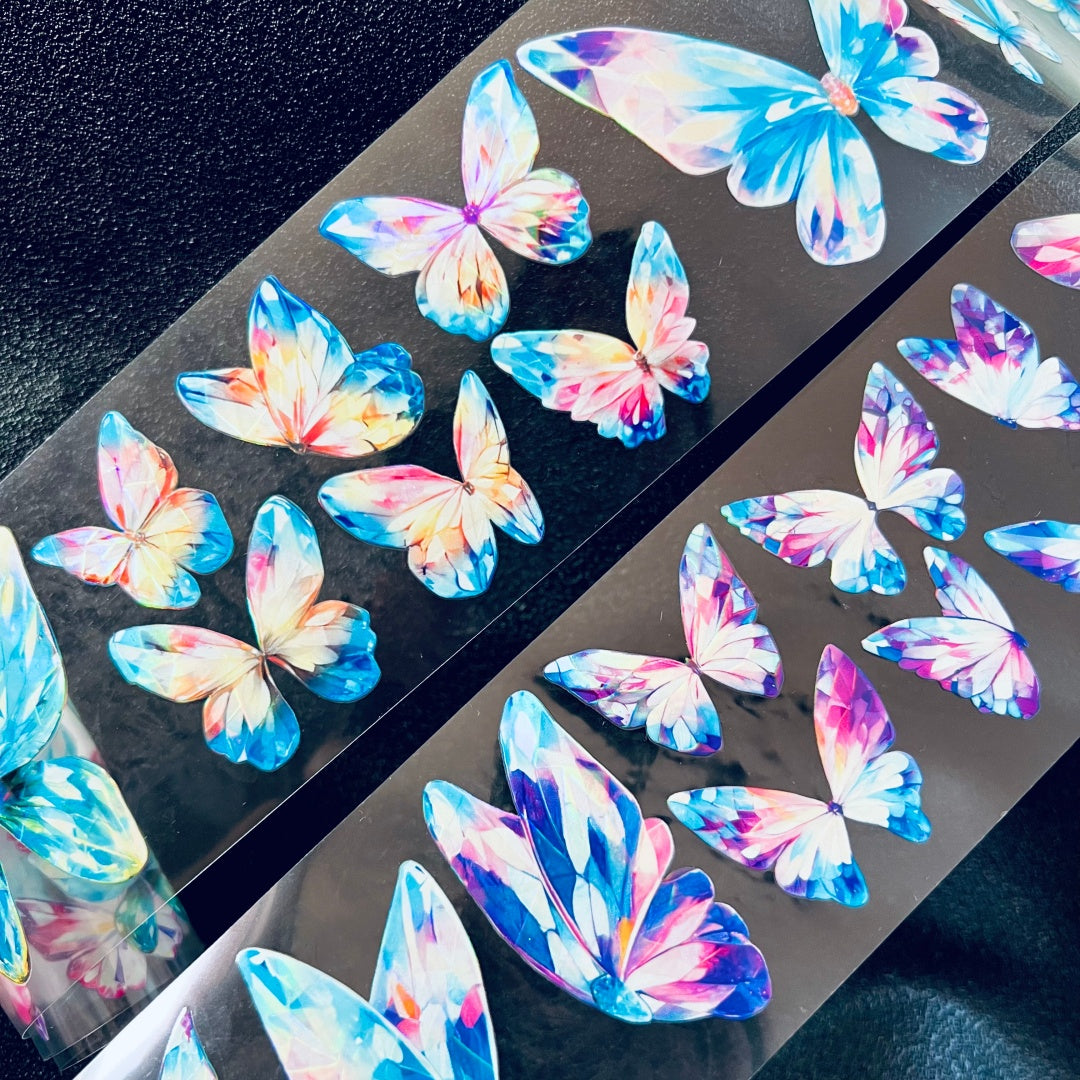 6cm*100cm Crystal Lingbutterfly Tape
