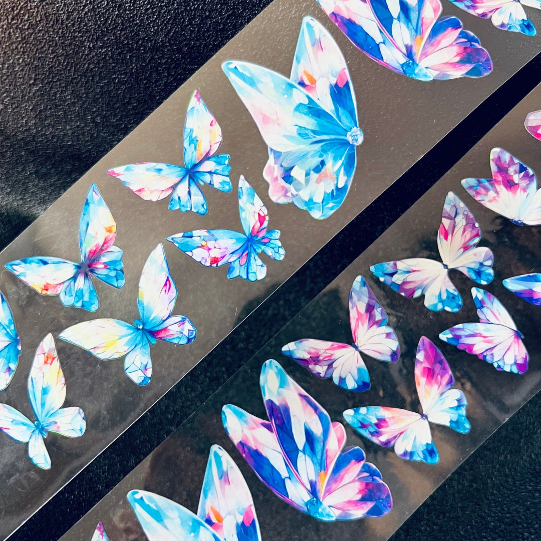 6cm*100cm Crystal Lingbutterfly Tape