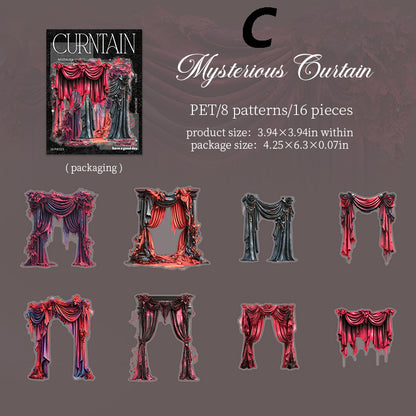 Curtain Stickers 16pcs