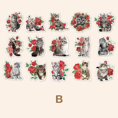 Cute Cat Stickers 45pcs