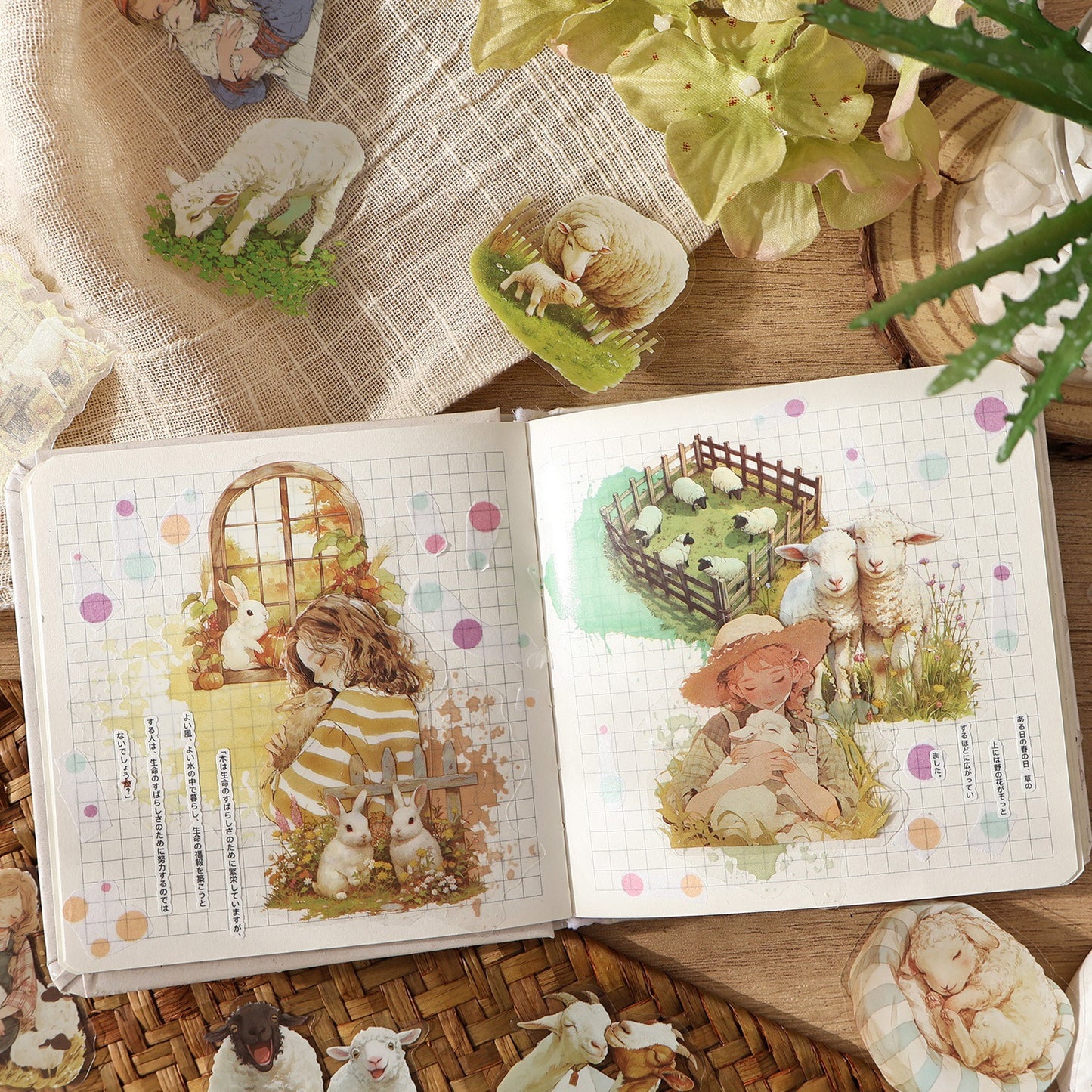 Cute Creature Sticker 40pcs