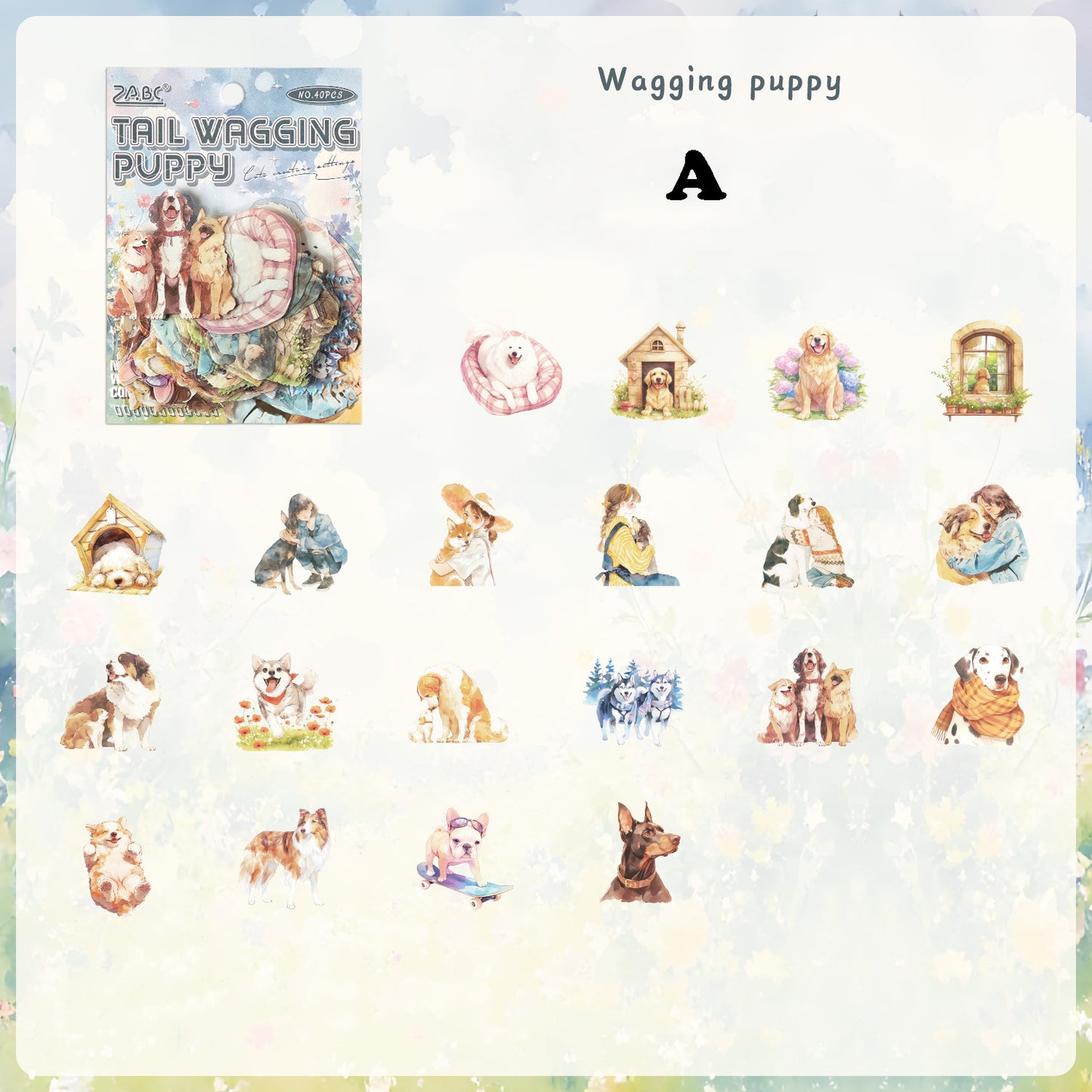 Cute Creature Sticker 40pcs