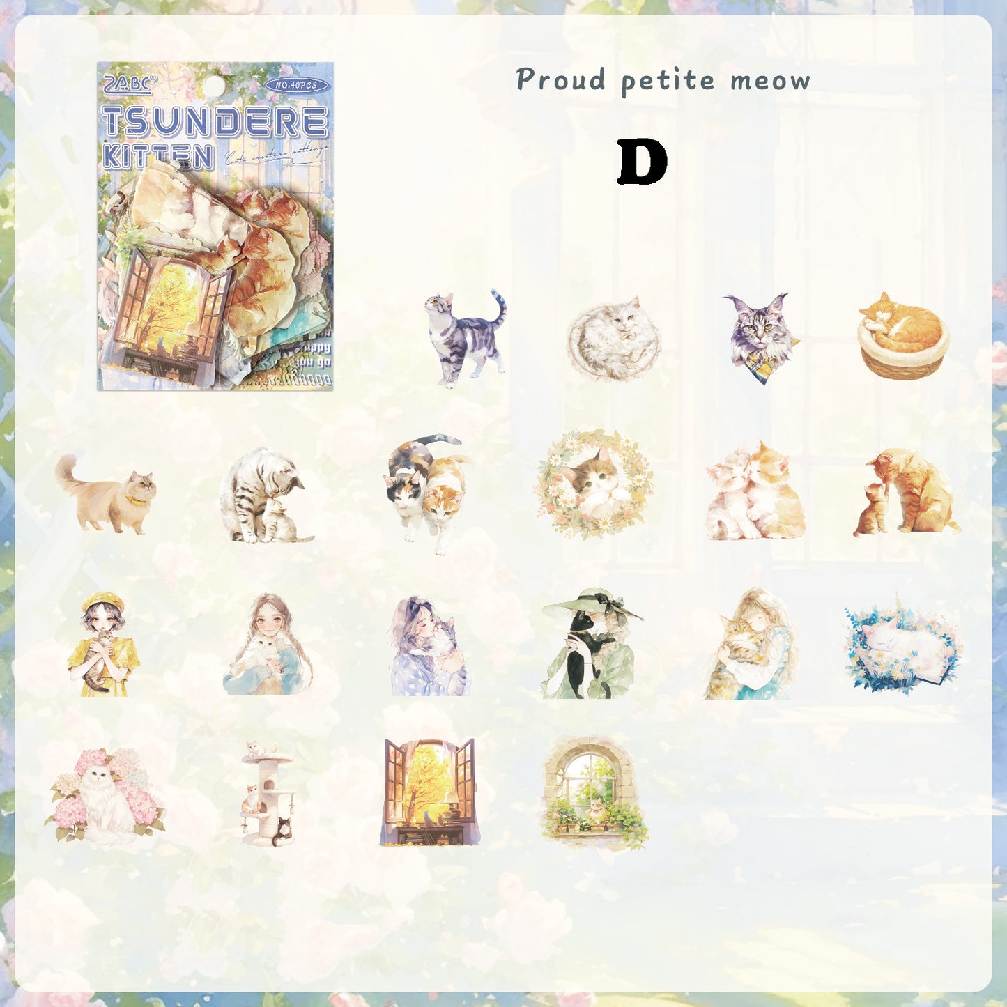 Cute Creature Sticker 40pcs