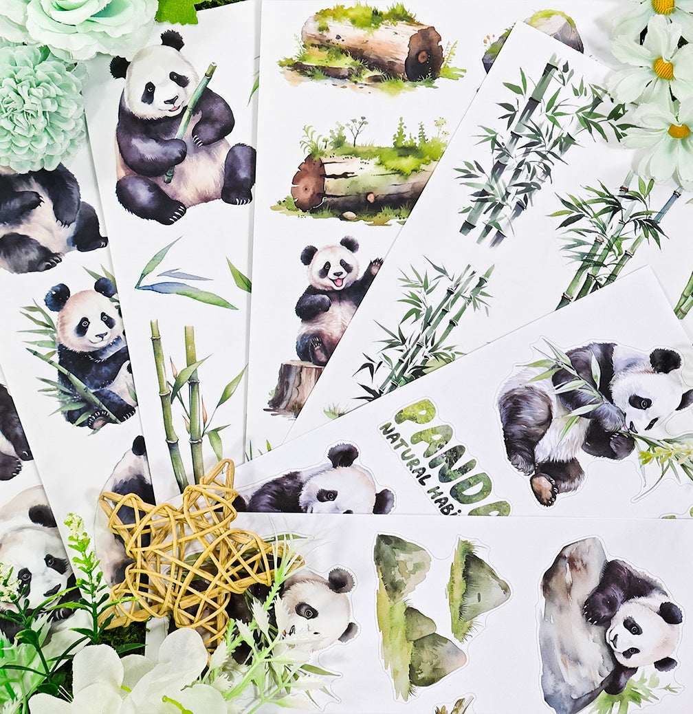 Cute Panda Sticker Book