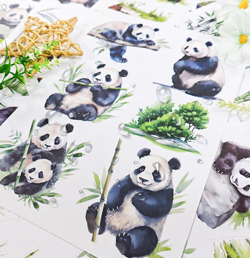 Cute Panda Sticker Book